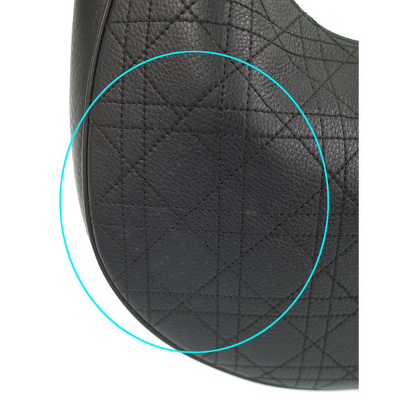 Christian Dior Cannage Semi-Shoulder Bag Black - Picture 8 of 8